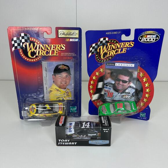 NASCAR Diecast Lot – Bobby Labonte #18, Steve Park #1, Tony Stewart #14 (Sealed) - Picture 1 of 14